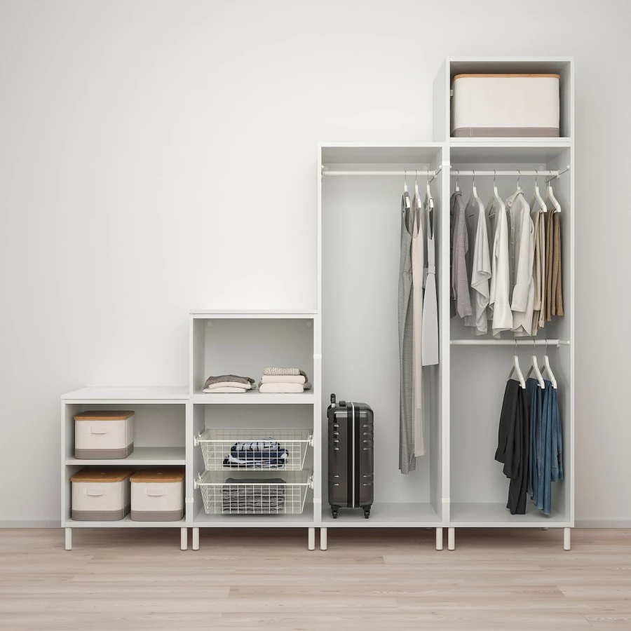 Платяной шкаф - PLATSA/FONNES/IKEA/ ПЛАТСА/ФОННЕС ИКЕА,300x57x241 см, белый (изображение №3)