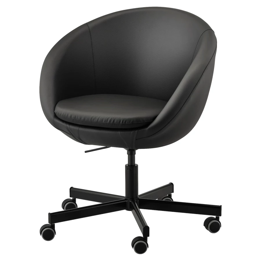 Офисный стул - IKEA SKRUVSTA, 69x69x86см, черный, СКРУВСТА ИКЕА (изображение №1)