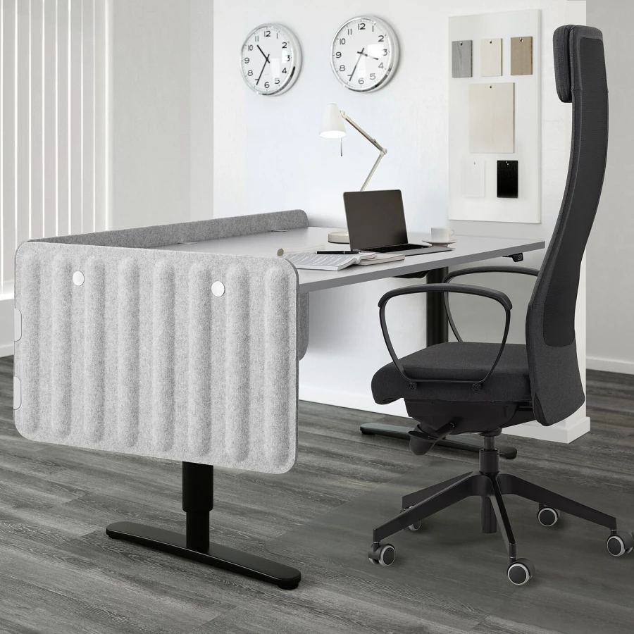 Ширма для письменного стола - IKEA EILIF, 48x140см, светло-серый, ЭЙЛИФ ИКЕА (изображение №5)