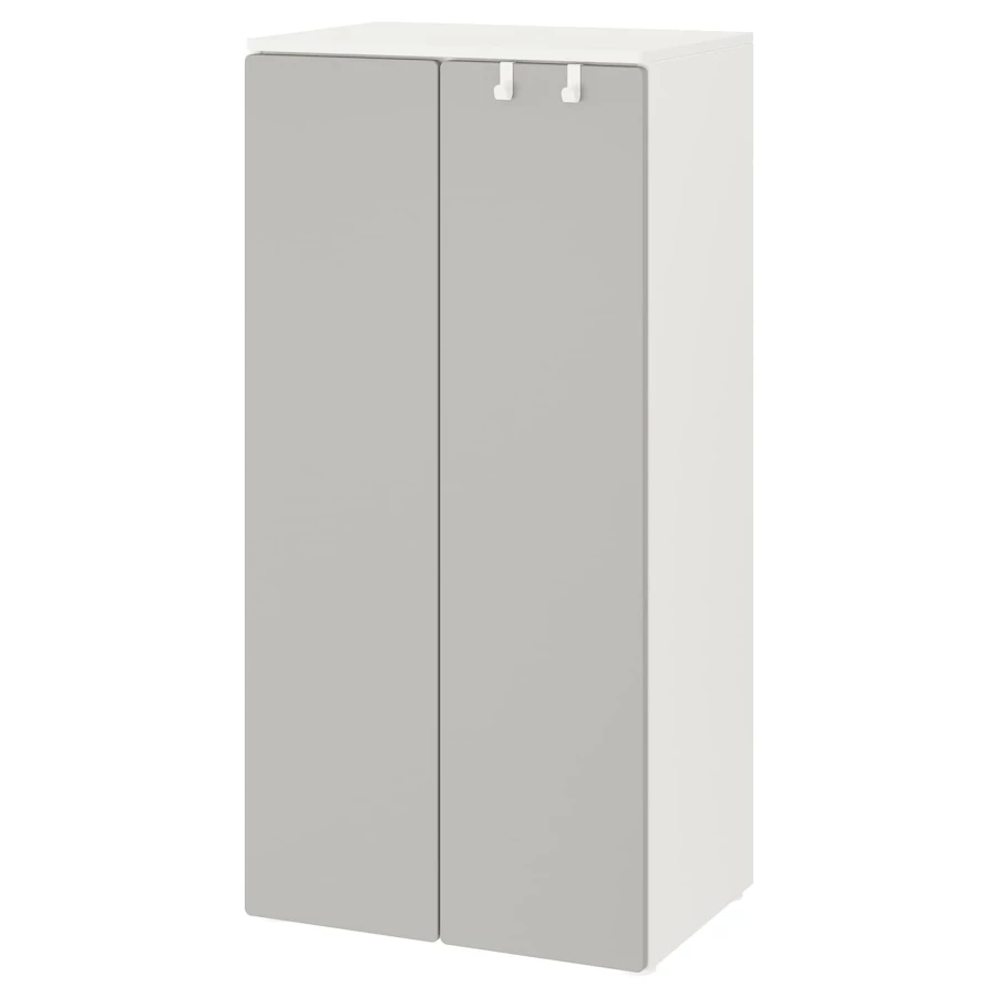 Шкаф - SMÅSTAD / SMАSTAD  IKEA /СМОСТАД  ИКЕА, 60x42x123 см, белый/серый (изображение №1)