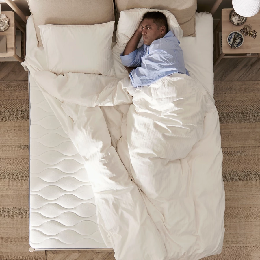 Матрас для односпальной кровати - VÅGSTRANDA IKEA/ВОГСТРАНДА ИКЕА, 160х200 см, белый (изображение №4)