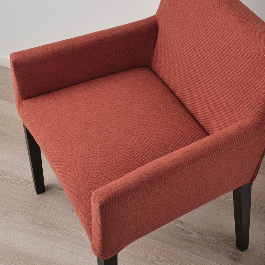 Стол и 6 стульев - STRANDTORP / MÅRENÄS IKEA/СТРАНДТОРП/МАРЕНЭС   ИКЕА, 205х95х75 см, коричневый/красный (изображение №7)