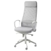 Офисный стул - IKEA MARKUS, 60x62x140cм, белый/светло-серый, МАРКУС ИКЕА