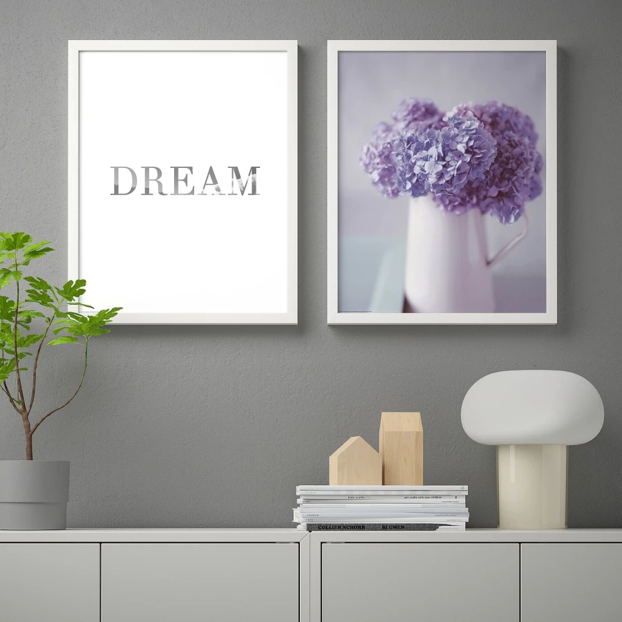 Постер, 2 шт. - IKEA BILD, 40х50 см, «Цветочные мечты», БИЛЬД ИКЕА (изображение №2)