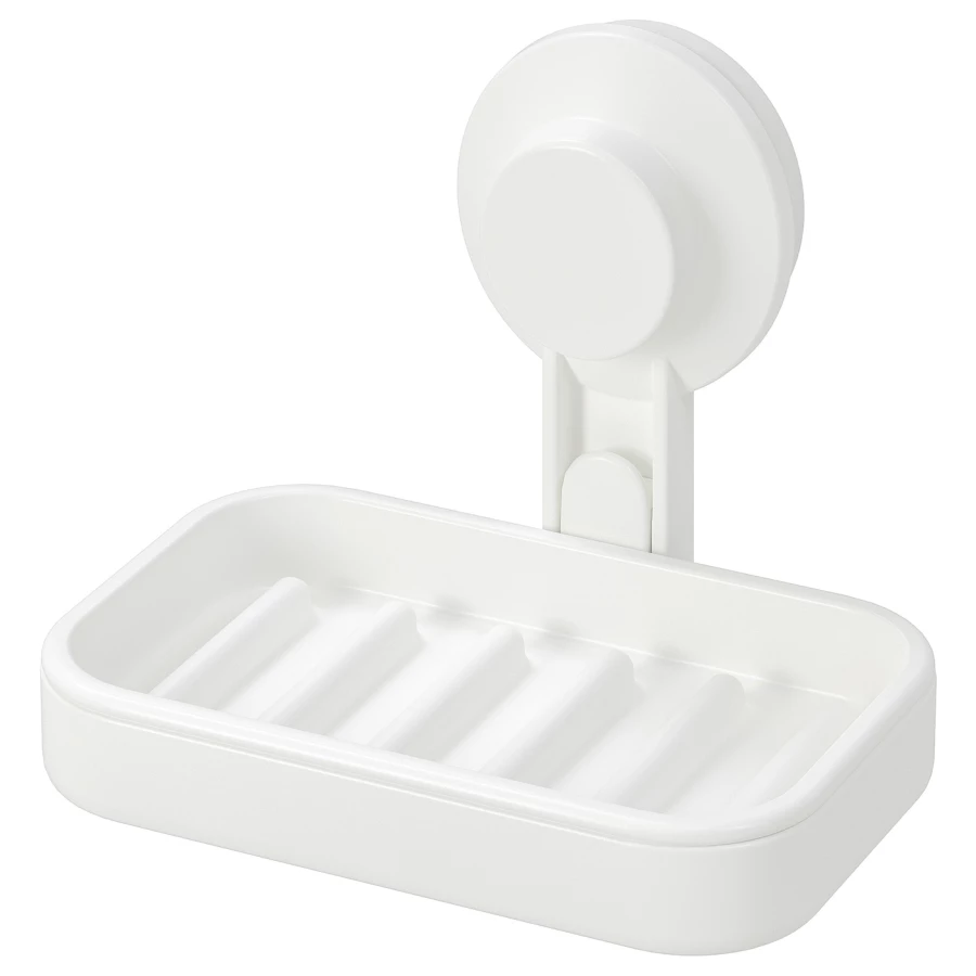 Дозатор для мыла - TISKEN IKEA/ ТИСКЕН ИКЕА,  14 см, белый (изображение №1)