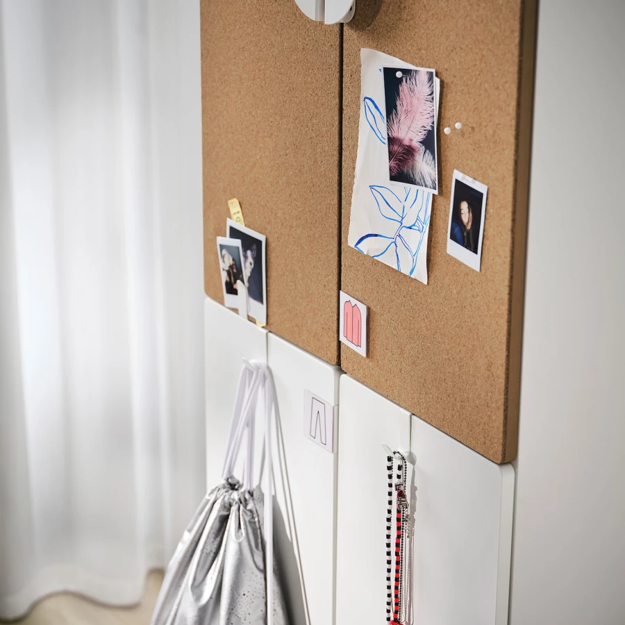 Шкаф детский - IKEA PLATSA/SMÅSTAD/SMASTAD, 60x40x180 см, белый/коричневый, ИКЕА (изображение №2)