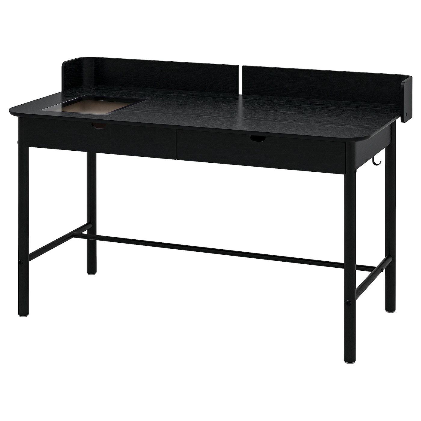 Письменный стол с ящиками - IKEA RIDSPÖ/RIDSPO, 140х70 см, антрацит, РИДСПО ИКЕА