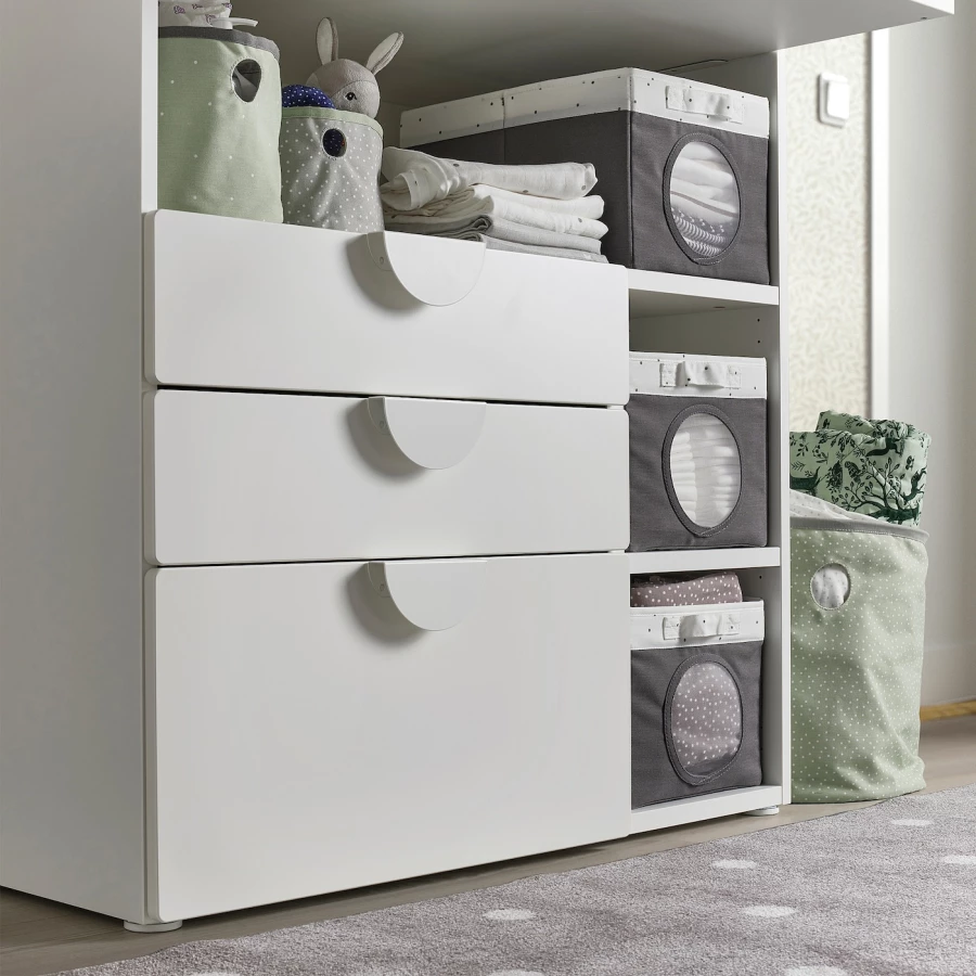 Коробка - LEN IKEA/ ЛЕН ИКЕА, 37х25х22 см, серый (изображение №3)