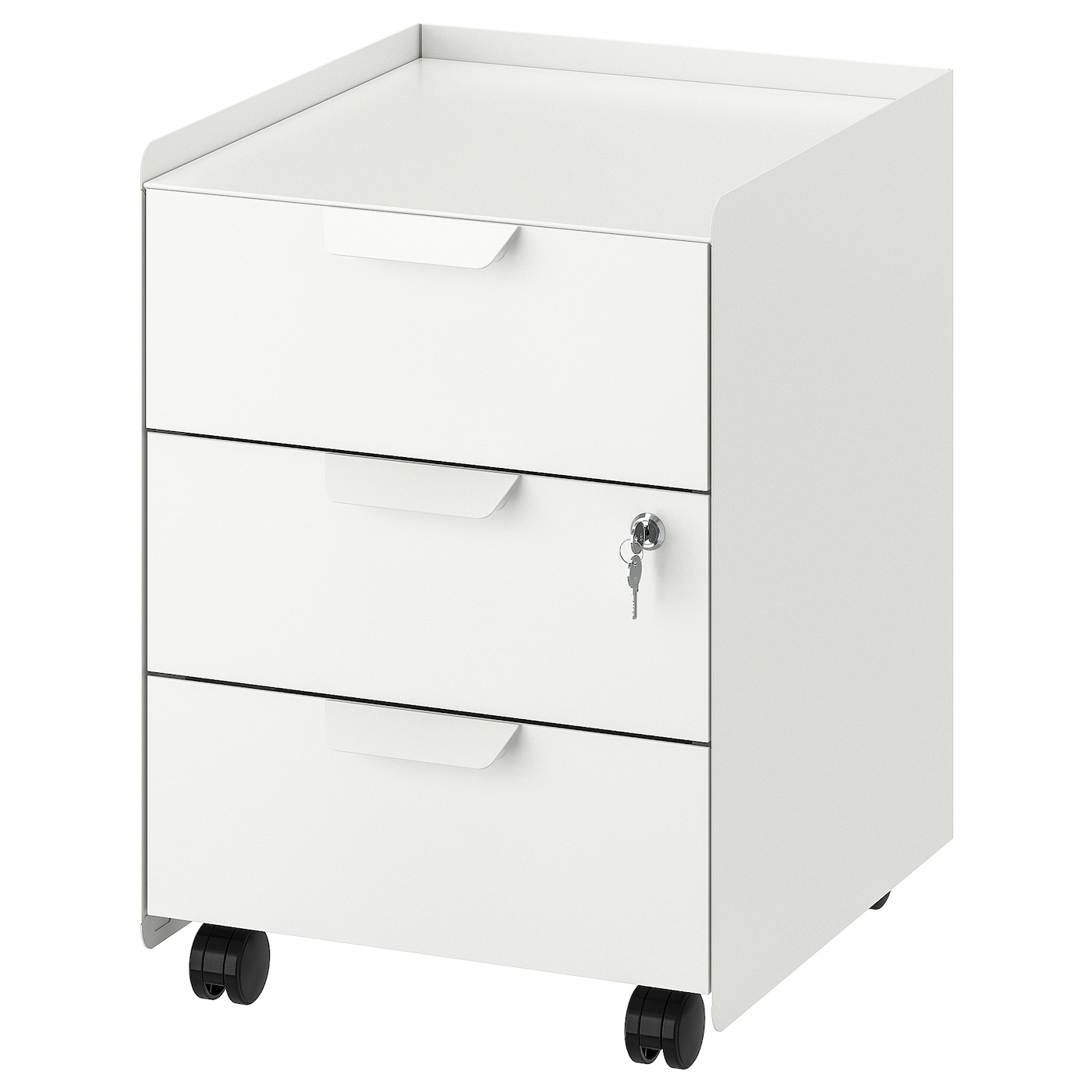 Ящик для хранения - IKEA TROTTEN/ТРОТТЕН ИКЕА, 40х56х47 см, белый
