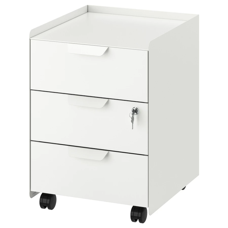 Ящик для хранения - IKEA TROTTEN/ТРОТТЕН ИКЕА, 40х56х47 см, белый (изображение №1)