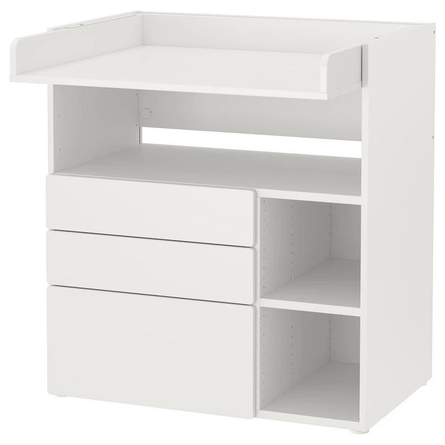 Столик пенальный - IKEA SMÅSTAD/SMASTAD, 90x79x100 см, белый, СМОСТАД ИКЕА (изображение №1)