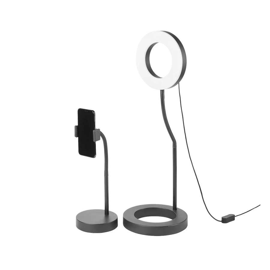 Светодиодный светильник  - LÅNESPELARE / LАNESPELARE IKEA/ ЛОНЕСПЕЛАРЕ ИКЕА,  60x20 см, черный / белый (изображение №2)