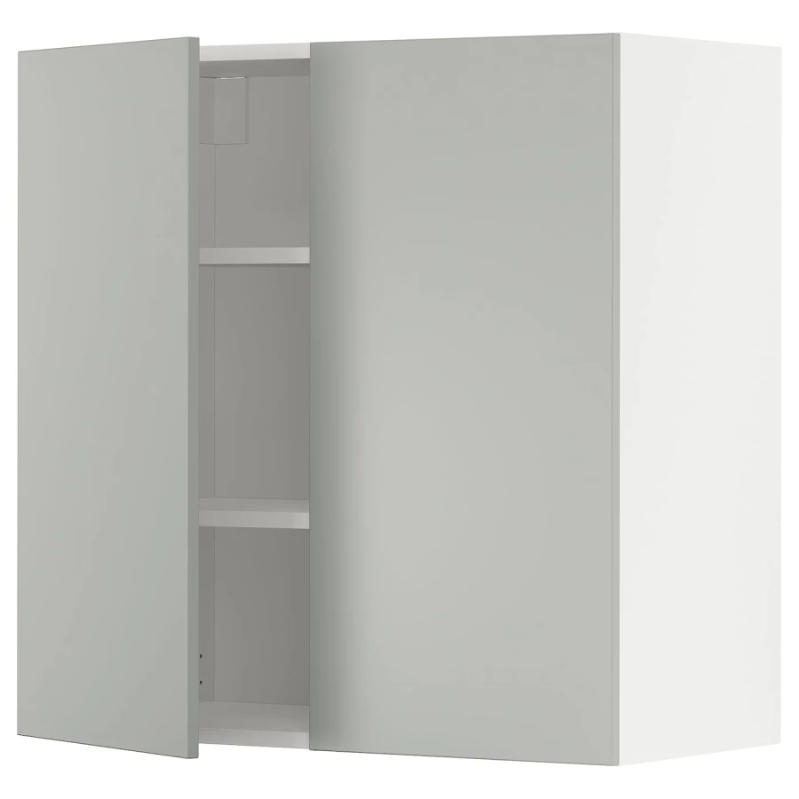 METOD Навесной шкаф с полками/2 дверцы ИКЕА (изображение №1)