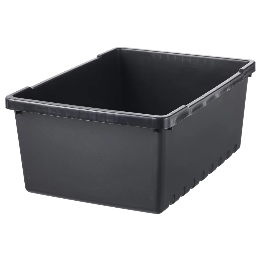 Коробка - UPPSNOFSAD IKEA/ УППСНОФСАД ИКЕА, 35х25х14 см, черный (изображение №1)