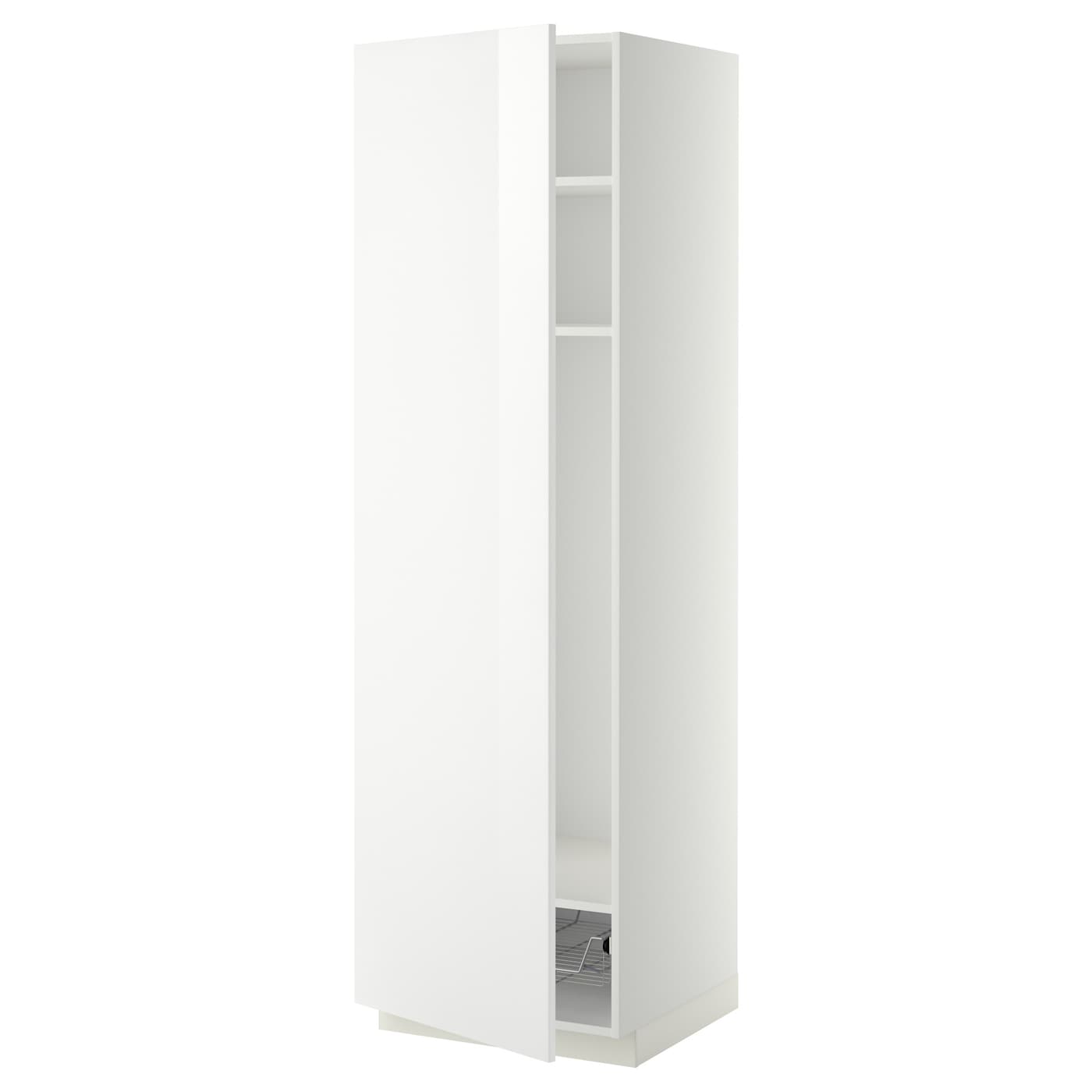 Шкаф для встроенной техники - IKEA METOD, 208x62x60см, белый, МЕТОД  ИКЕА