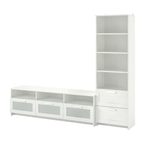 Тумба под ТВ - IKEA BRIMNES, 240х41х190 см, белый, БРИМНЭС/БРИМНЕС ИКЕА