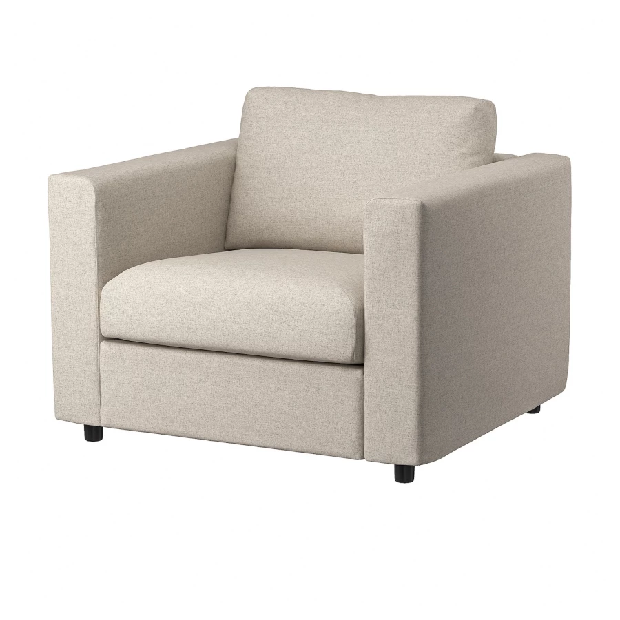 Кресло - IKEA VIMLE, 101х98х83 см, бежевый, ВИМЛЕ ИКЕА (изображение №1)