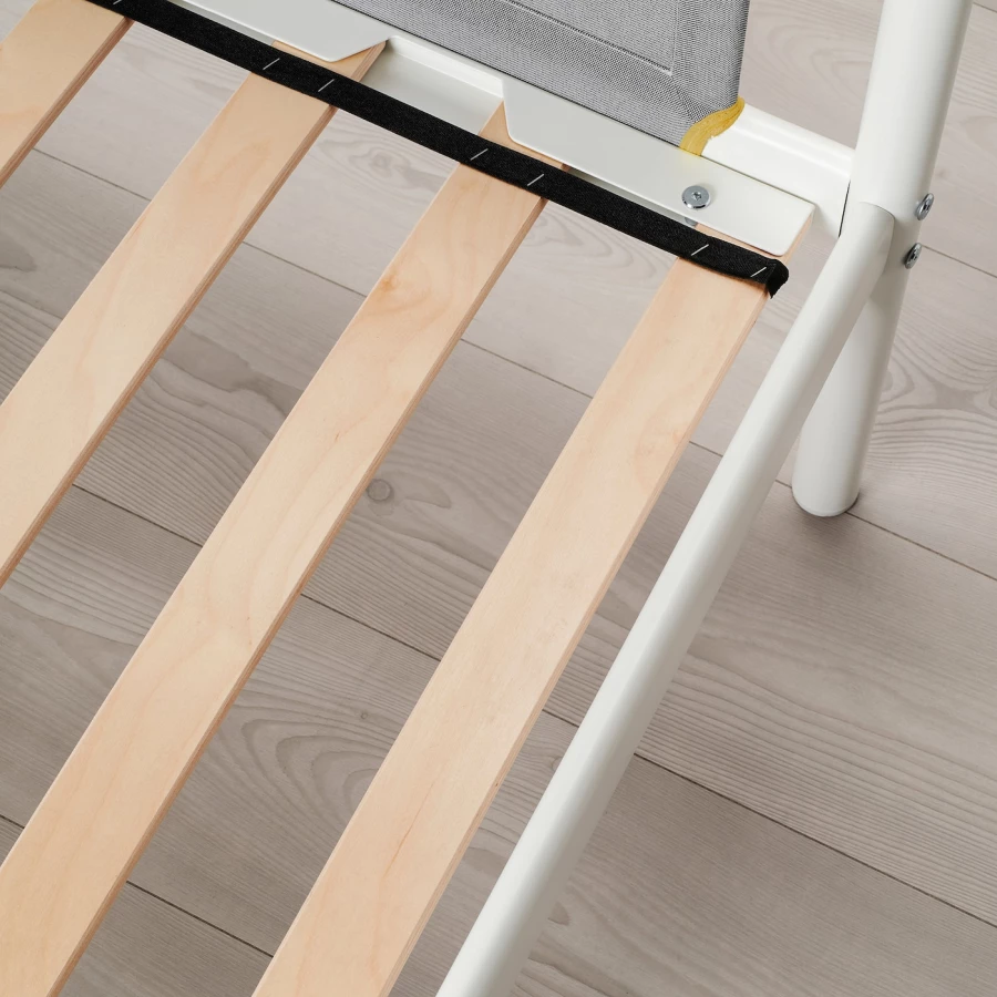 Кровать двухъярусная - IKEA VITVAL/ВИТВАЛ ИКЕА, 90x200 см, серый/белый (изображение №6)