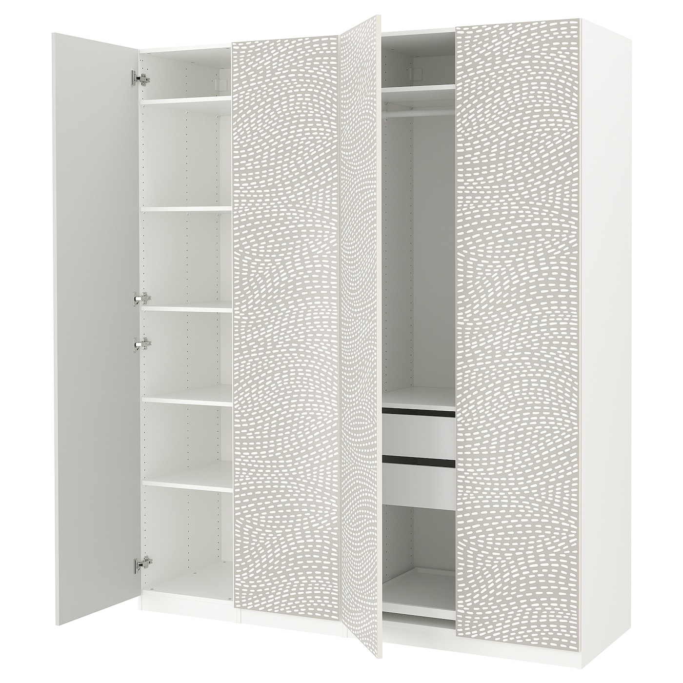 Шкаф - IKEA PAX/MISTUDDEN/ПАКС/МИСТУДДЕН ИКЕА, 60х200х236,4 см, белый/серый