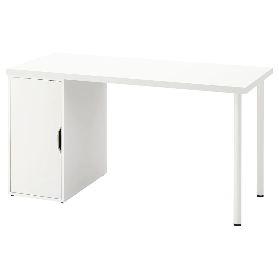 Письменный стол с ящиком - IKEA LAGKAPTEN/ALEX, 140x60 см, белый, АЛЕКС/ЛАГКАПТЕН ИКЕА (изображение №1)