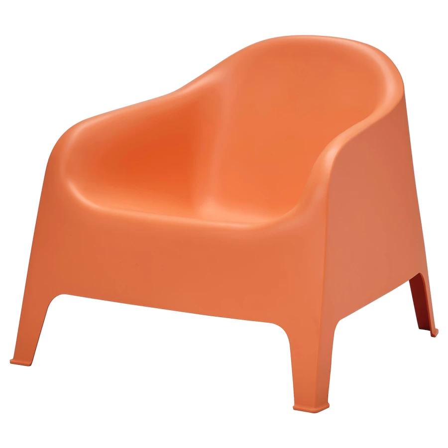 Садовое кресло - IKEA SKARPÖ, 71x79x81см, оранжевый, СКАРПО ИКЕА (изображение №1)