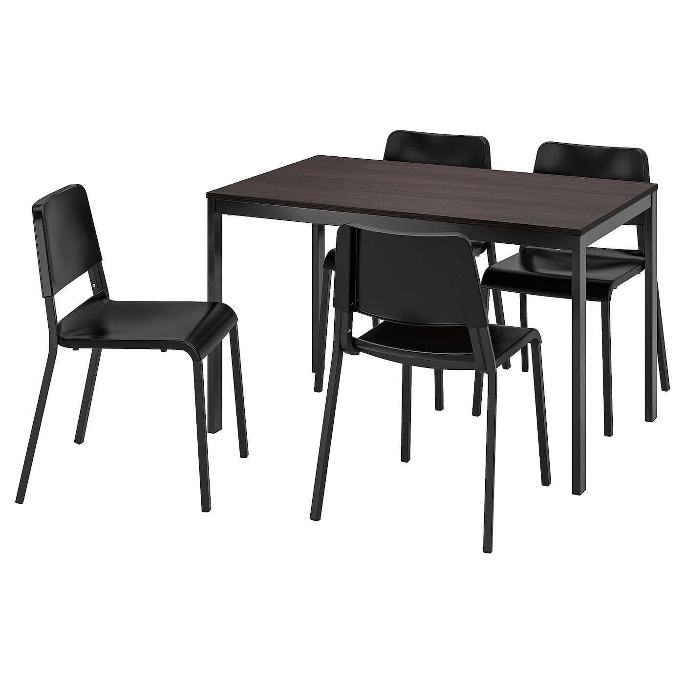 Кухонный стол - VANGSTA/TEODORES IKEA/ВАНГСТА/ТЕОДОРЕС ИКЕА, 75х73 см, черный