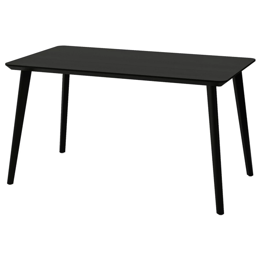 Стол - IKEA LISABO, 140х78х74 см, черный, ЛИСАБО ИКЕА (изображение №1)