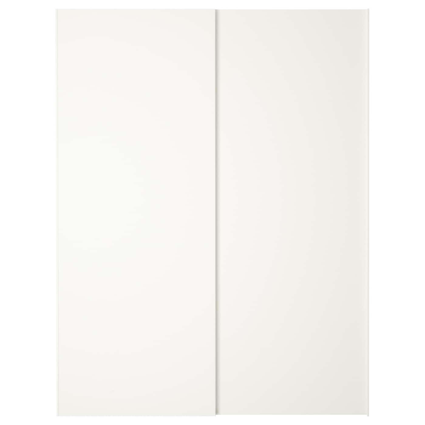 Пара рам раздвижных дверей - HASVIK IKEA/ ХАСВИК ИКЕА, 150х201 см, белый