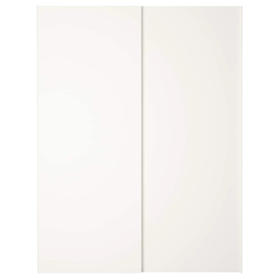 Пара рам раздвижных дверей - HASVIK IKEA/ ХАСВИК ИКЕА, 150х201 см, белый (изображение №1)