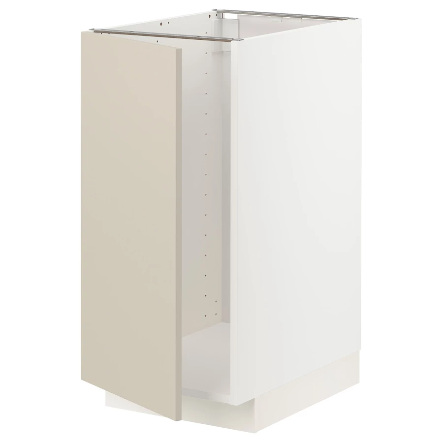 Напольный шкаф  - IKEA METOD, 88x62x40см, белый/бежевый, МЕТОД ИКЕА (изображение №1)