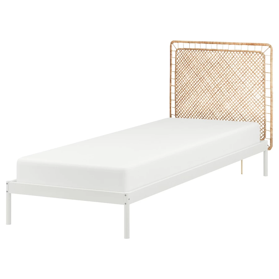 Каркас кровати с 1 изголовьем - IKEA VEVELSTAD, 200х90 см, белый, ВЕВЕЛСТАД ИКЕА (изображение №1)