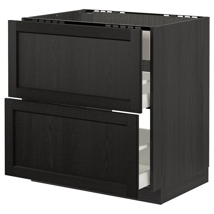 Напольный шкаф - IKEA METOD MAXIMERA, 88x62x80см, черный, МЕТОД МАКСИМЕРА ИКЕА (изображение №1)