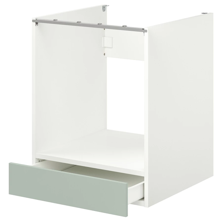 Шкаф для встроенной техники - IKEA ENHET, 75x62x60см, белый, ЭХНЕТ ИКЕА (изображение №1)