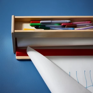 Второе фото. Ящик для красок/чертежей - MÅLA /MАLA IKEA/ МОЛА ИКЕА, 50х18х13 см, бежевый