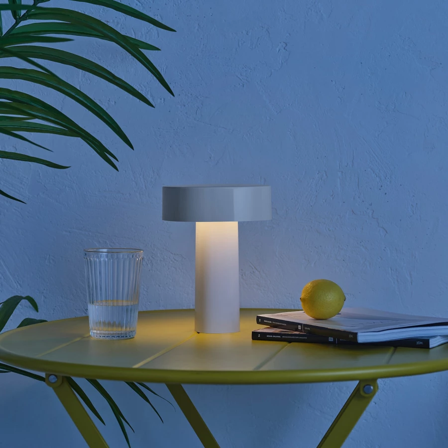 Декоративное лампа - SOLVINDEN IKEA/ СОЛВИНДЕН ИКЕА,20 см, белый (изображение №3)