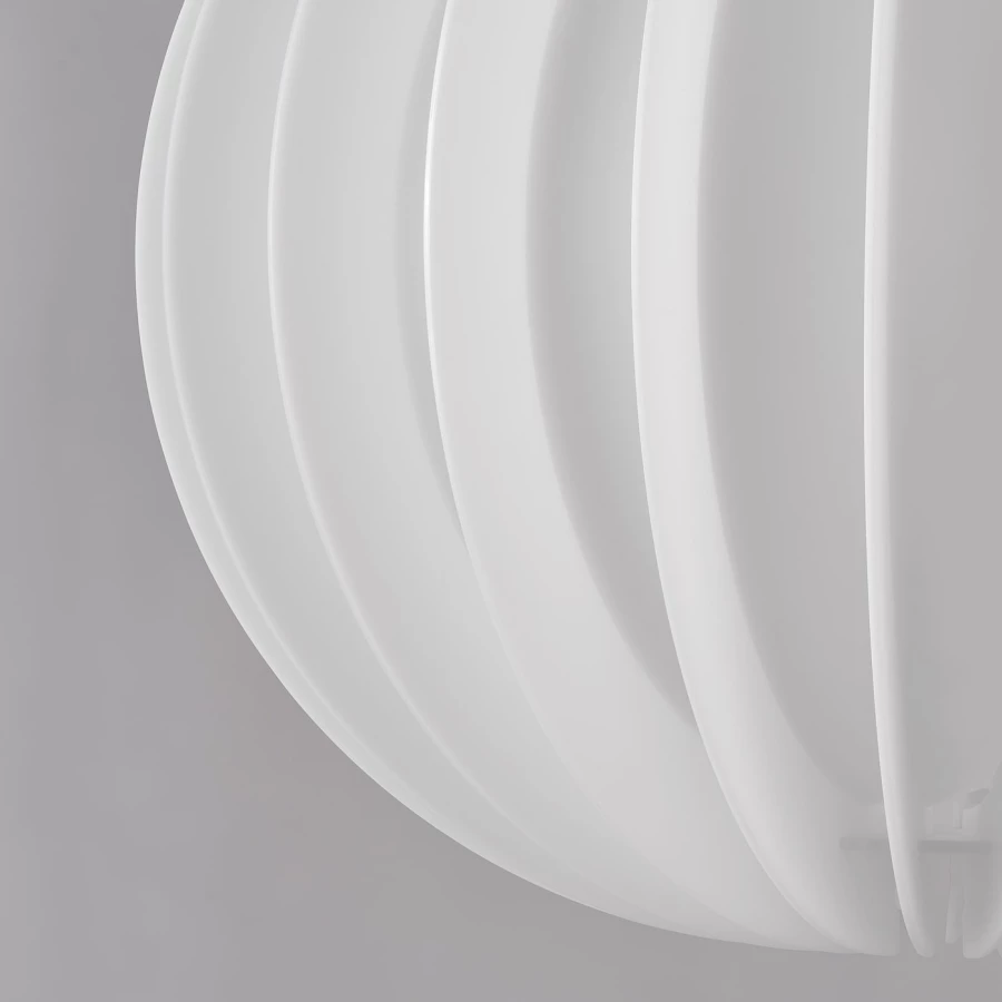 Абажур подвесного светильника - IKEA HAVSFJÄDER/ХАВСФЬЕДЕР ИКЕА, 35х42 см, белый (изображение №4)