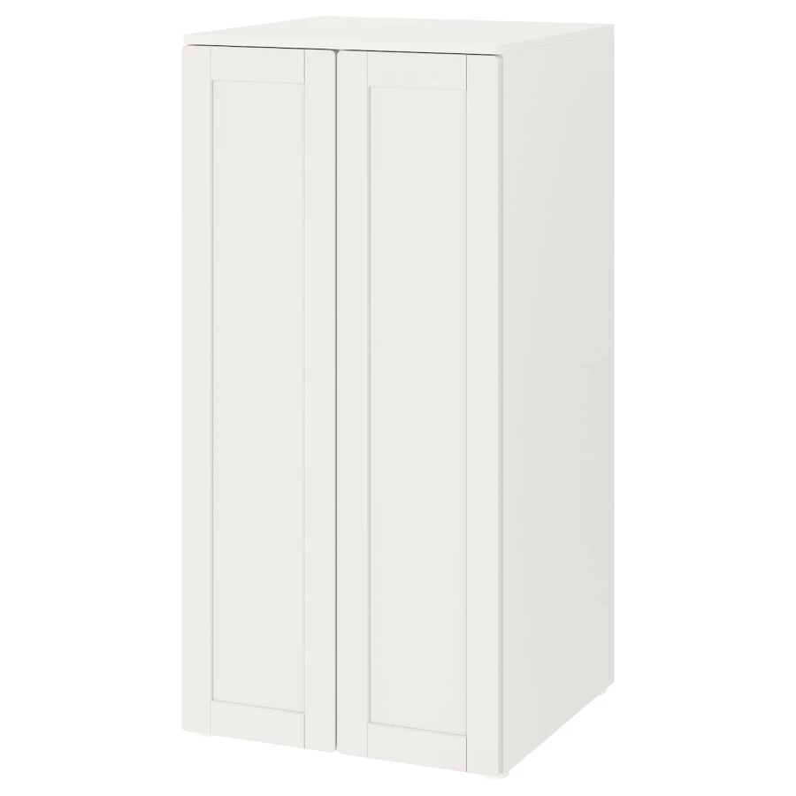 Шкаф - PLATSA/ SMÅSTAD / SMАSTAD  IKEA/ ПЛАТСА/СМОСТАД  ИКЕА, 60x57x123 см, белый (изображение №1)