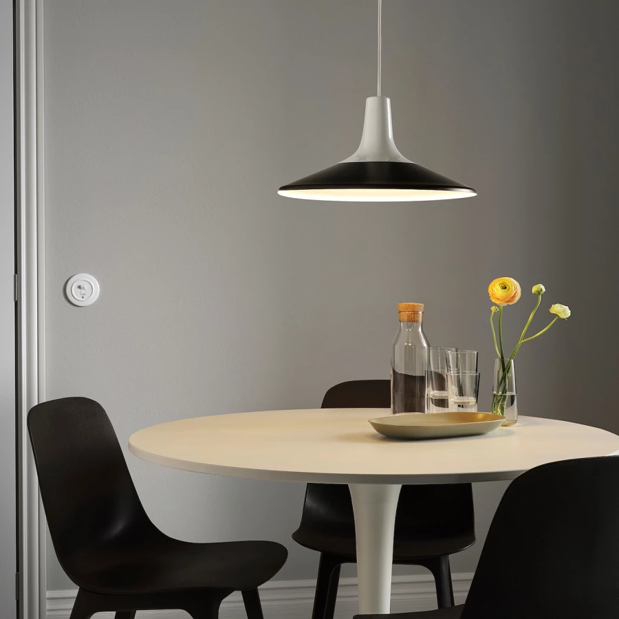 Подвесной светильник - FYRTIOFYRA  IKEA/ ФУРТИОФУРА  ИКЕА, 38 см,  белый (изображение №3)