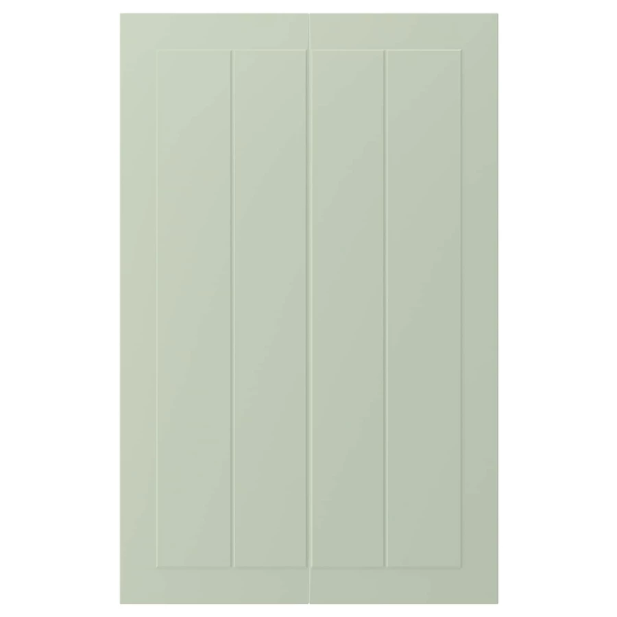 Дверца, 2 шт. - IKEA STENSUND, 80х25 см, светло-зеленый, СТЕНСУНД ИКЕА (изображение №1)