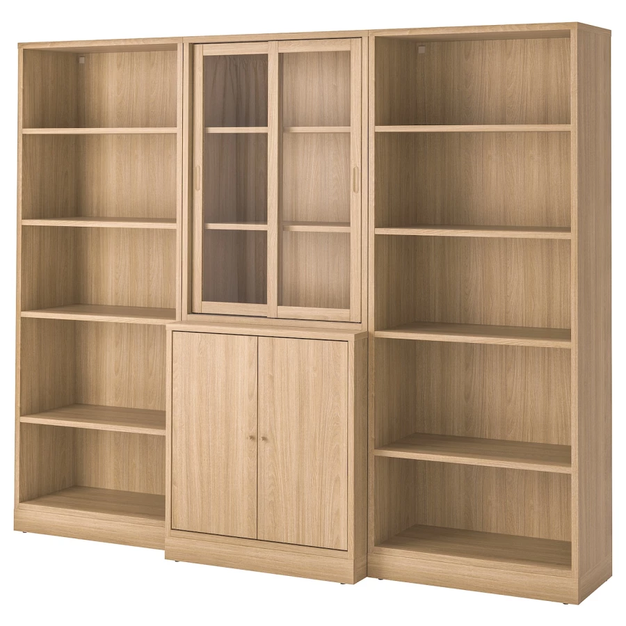 Книжный шкаф - TONSTAD IKEA/ ТОНСТАД ИКЕА, 245х200,5 см,  коричневый (изображение №1)