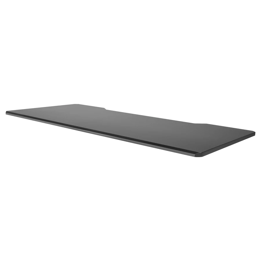 Столешница - IKEA UPPSPEL/УППСПЕЛ ИКЕА, 180х2,5х80 см, черный (изображение №1)