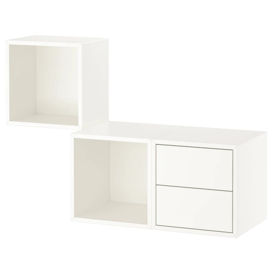 Комбинация навесных шкафов - IKEA EKET, 105x35x70 см, белый, ЭКЕТ ИКЕА (изображение №1)