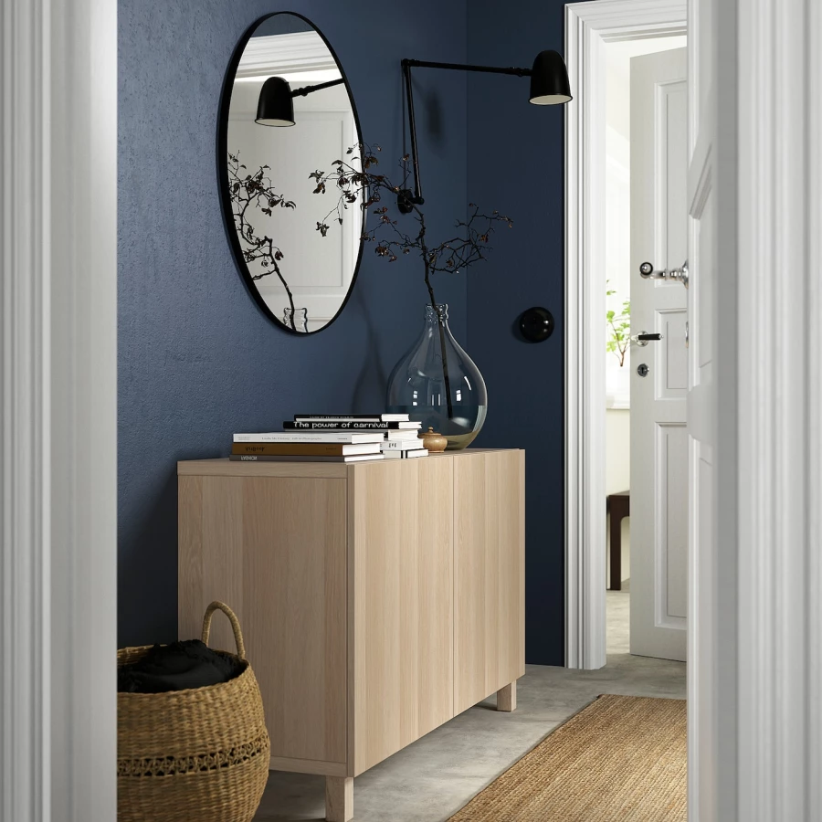 Комбинация для хранения - IKEA BESTÅ/BESTA/ БЕСТА/БЕСТО ИКЕА, 120x40x74 см, коричневый (изображение №3)