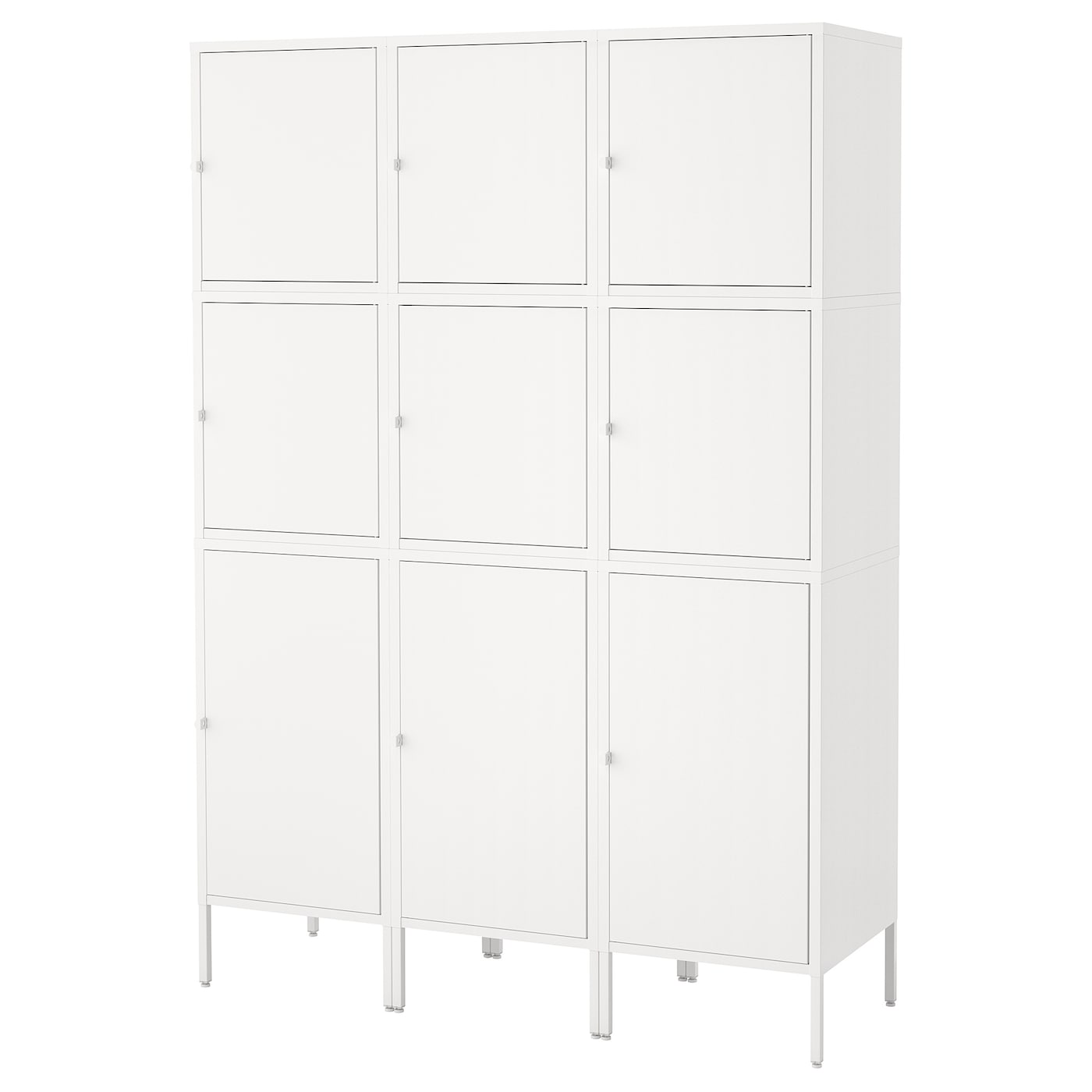 Комбинация с дверями - IKEA HÄLLAN/HALLAN/ХЭЛЛАН ИКЕА, 192х47х135 см, белый