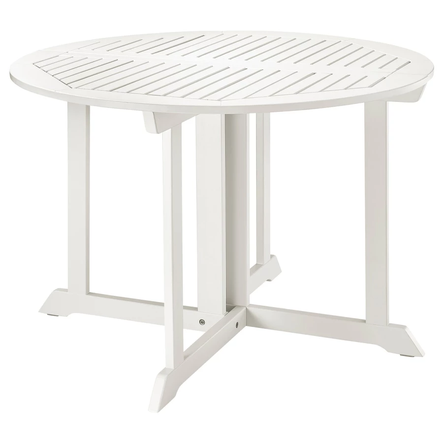 Стол садовый - IKEA BONDHOLMEN/БОНДХОЛЬМЕН ИКЕА, 74х2108 см, белый (изображение №1)