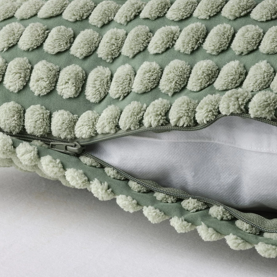 Чехол на подушку - SVARTPOPPEL  IKEA/ СВАРТПОППЕЛ ИКЕА, 50х50 см,  зеленый (изображение №2)