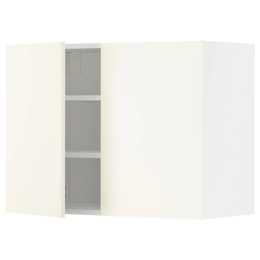 Навесной шкаф с полкой - METOD IKEA/ МЕТОД ИКЕА, 80х60 см,  белый (изображение №1)