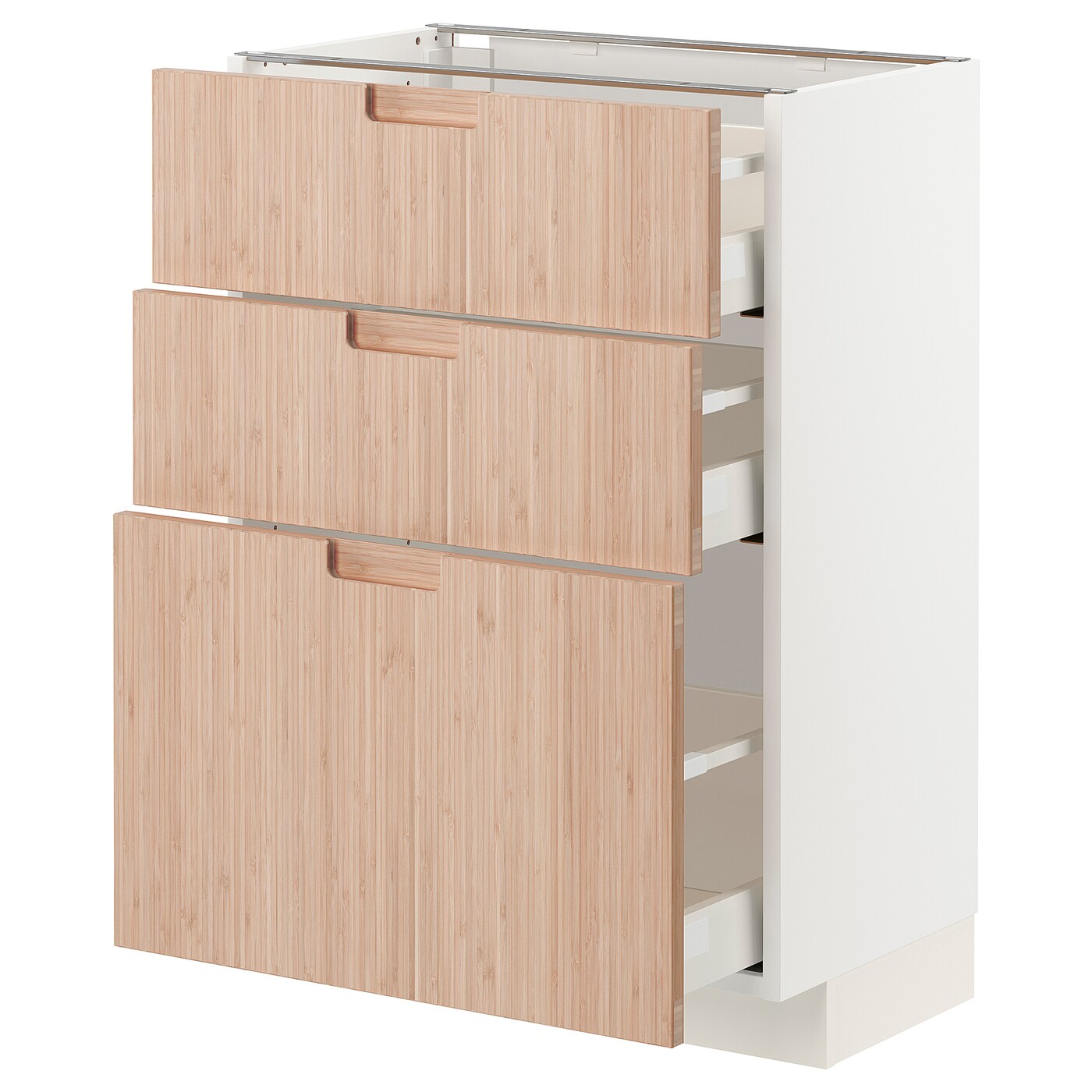 Напольный шкаф - IKEA METOD MAXIMERA, 88x39x60см, белый/светло-коричневый, МЕТОД МАКСИМЕРА ИКЕА