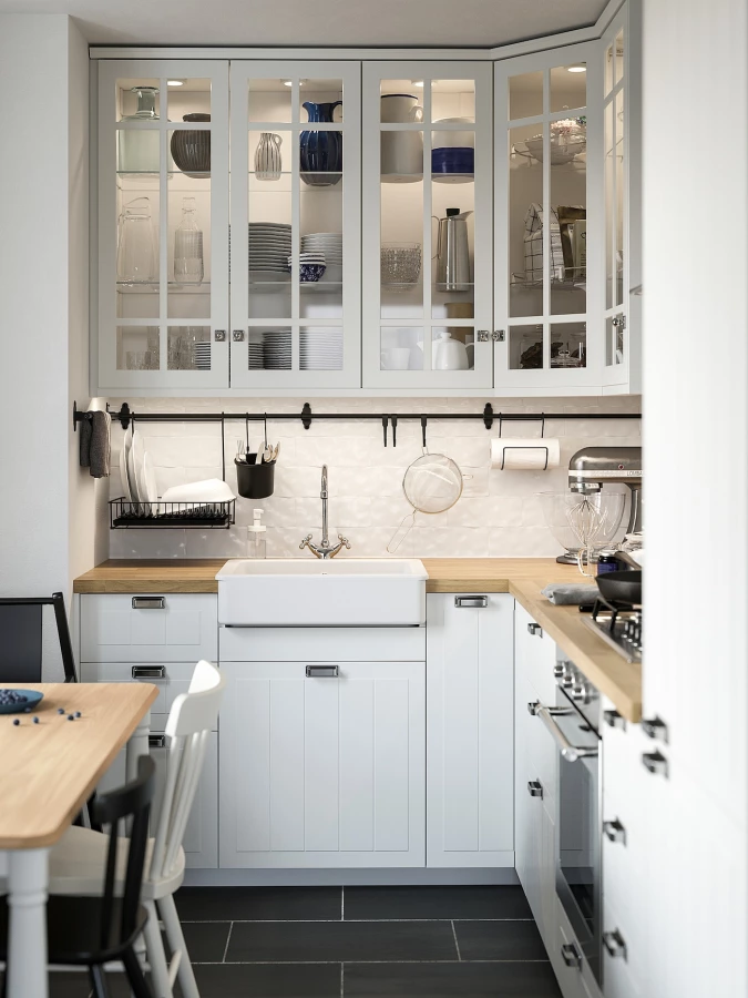 Угловой навесной шкаф с каруселью - METOD  IKEA/  МЕТОД ИКЕА, 60х68 см, белый (изображение №4)