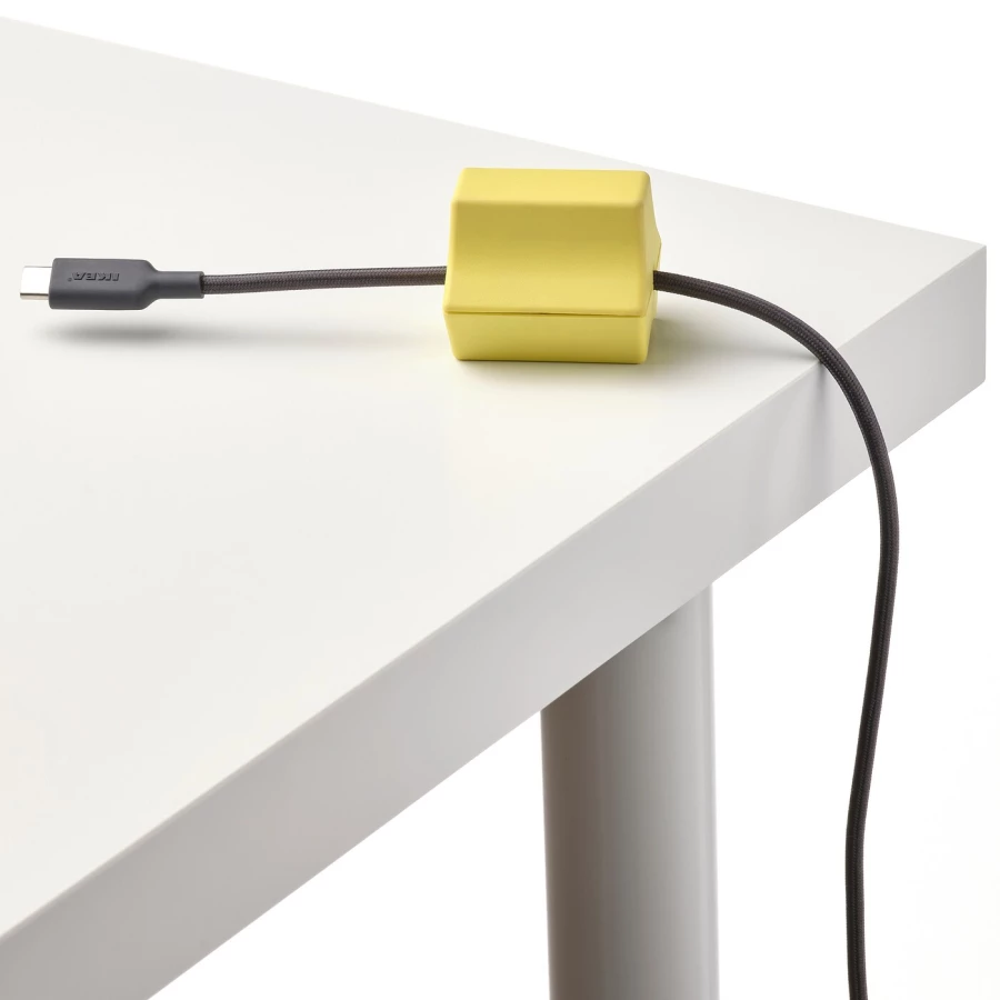 Крепления для USB-кабелей - HAVSKAL IKEA/ ХАВСКОЛЬ  ИКЕА, черный/желтый (изображение №4)